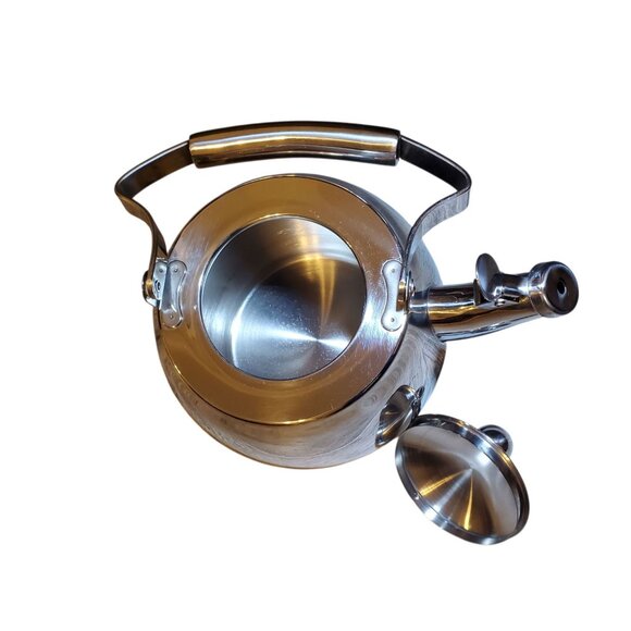 Lepicure Whistling 2 Qt. 18/10 Stainless Steel Premium Quality Teapot Kettle Lid - Picture 3 of 9